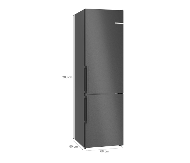 Lodówka Bosch KGN39VXBT PerfectFit No Frost 203cm Ciemny Inox Komora Zero VitaFresh 363L - 1516141 - zdjęcie 8